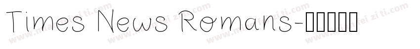 Times News Romans字体转换